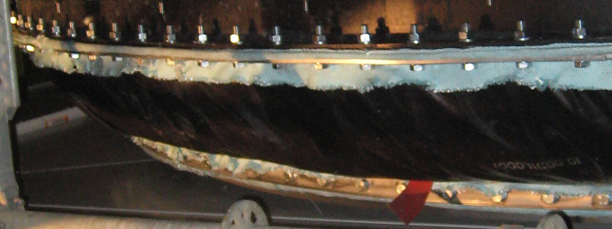 Frenzelit non-metallic expansion joint at exhaust system at turbine outlet